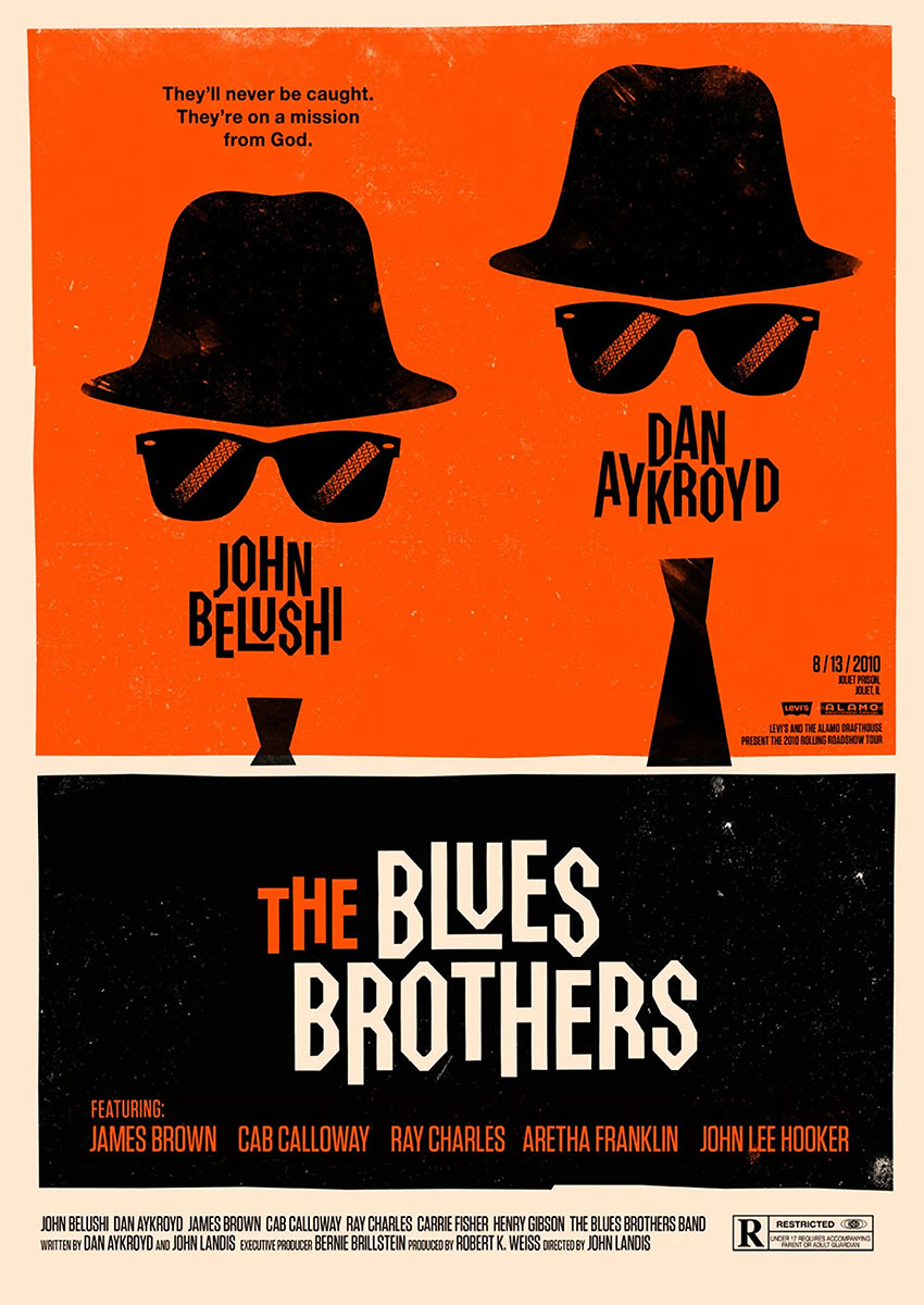 The Blues Brothers Movie Poster Art Canvas Print & Poster Wall Art - AI PRINT LAB